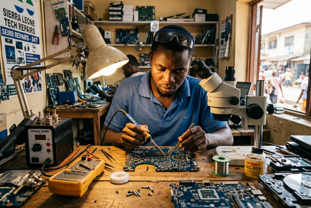 Detailed Motherboard Micro-Soldering and Hardware Repair