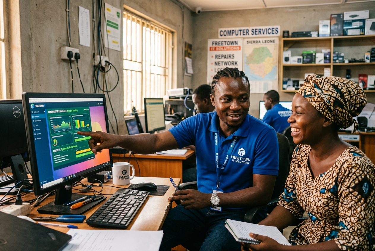 Professional Software Services and System Diagnostics in Freetown